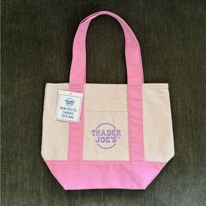 Trader Joe’s Mini Pastel Canvas Tote Bag